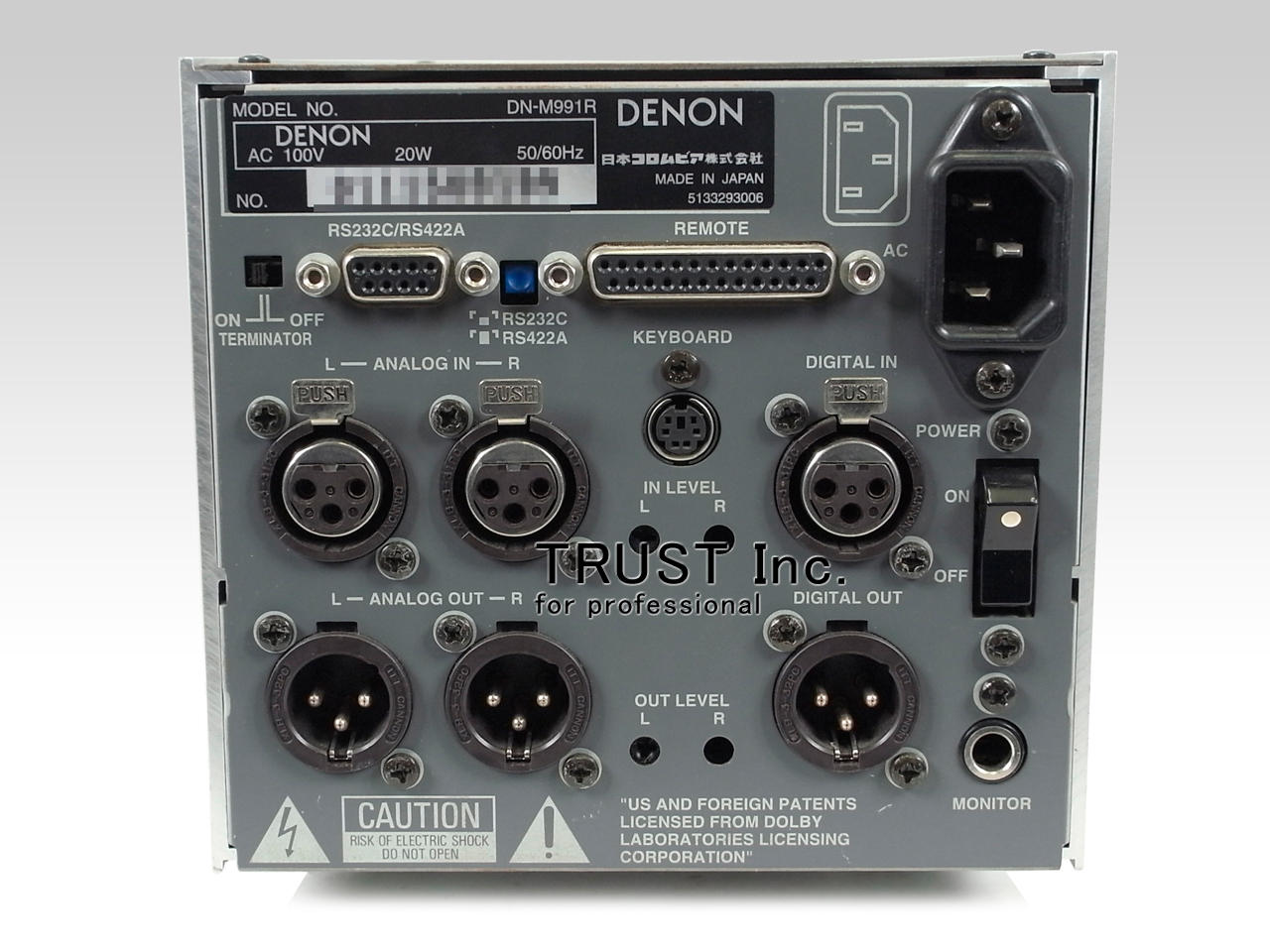 DN-M991R / MD Recorder【中古放送用・業務用 映像機器・音響機器の店