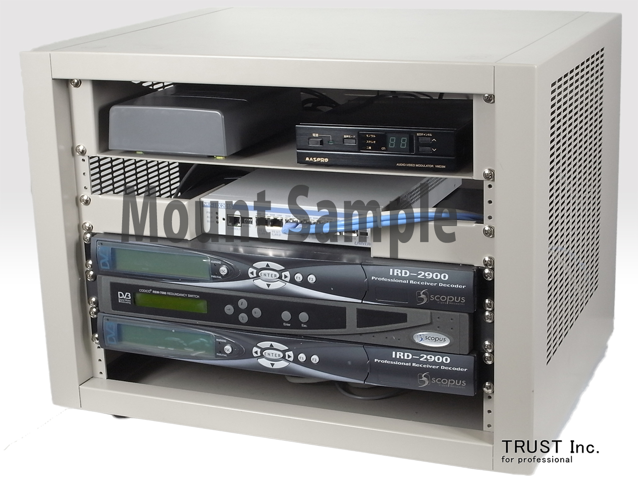 (45ｰ100)||pimpandhost imagesize:1280x960  06 SRE-08U-45 / 19インチ卓上スチールラック【中古放送用・業務用 映像機器・音響機器の店 - トラスト株式会社】
