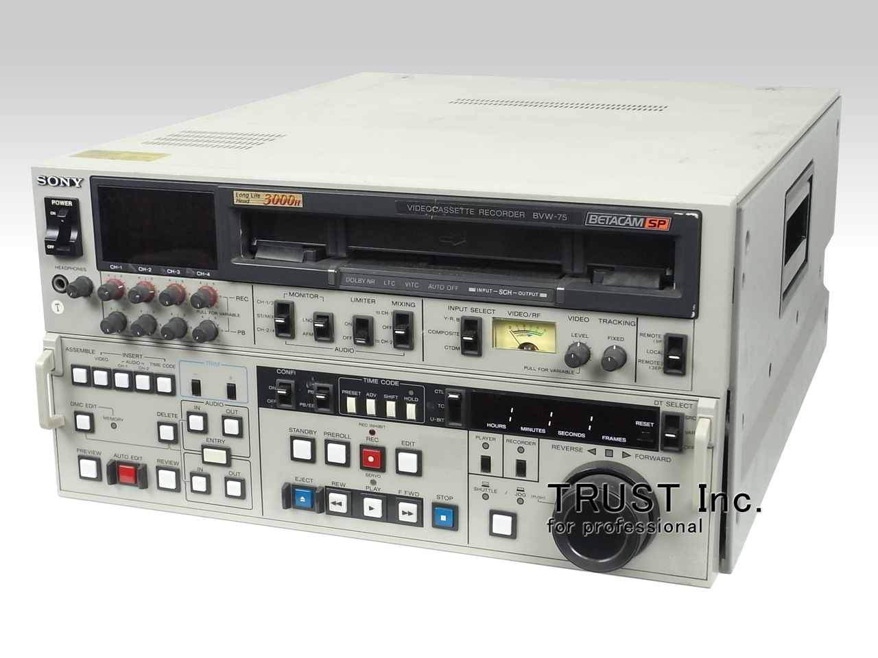 SONY ベータカムSP デジタルビデオレコーダー BVW-75 BVW-75 / BETACAM SP Recorder【中古放送用・業務用 映像機器