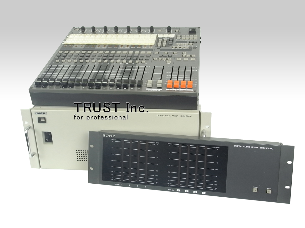 【ミキサー】Sony DMX-E3000 Sony Digital Audio Mixer DMX-E3000 with mainframe and