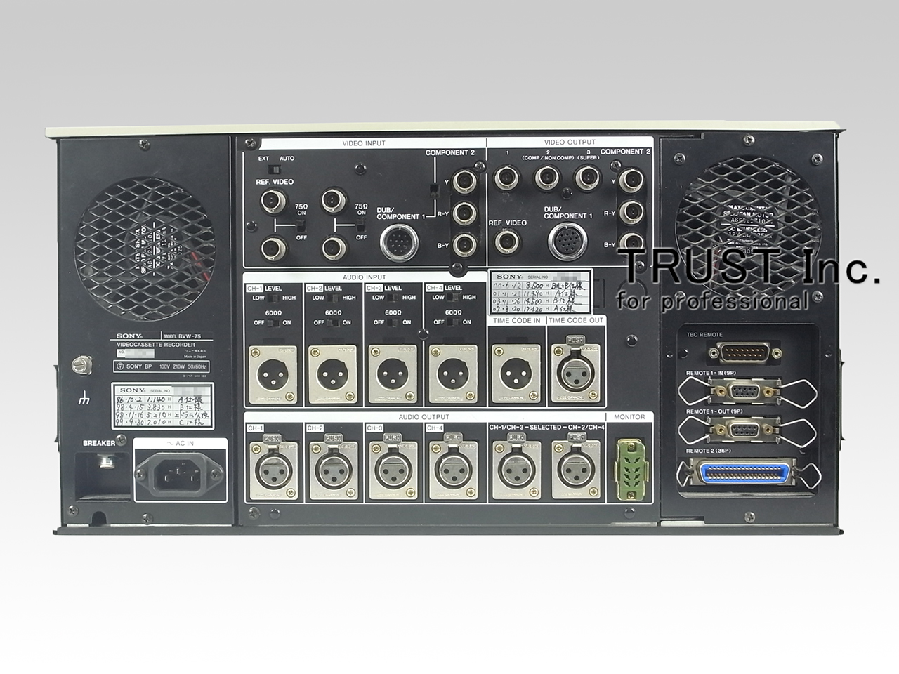 SONY ベータカムSP デジタルビデオレコーダー BVW-75 SONY ベータカムSP デジタルビデオレコーダー BVW-75 - メルカリ