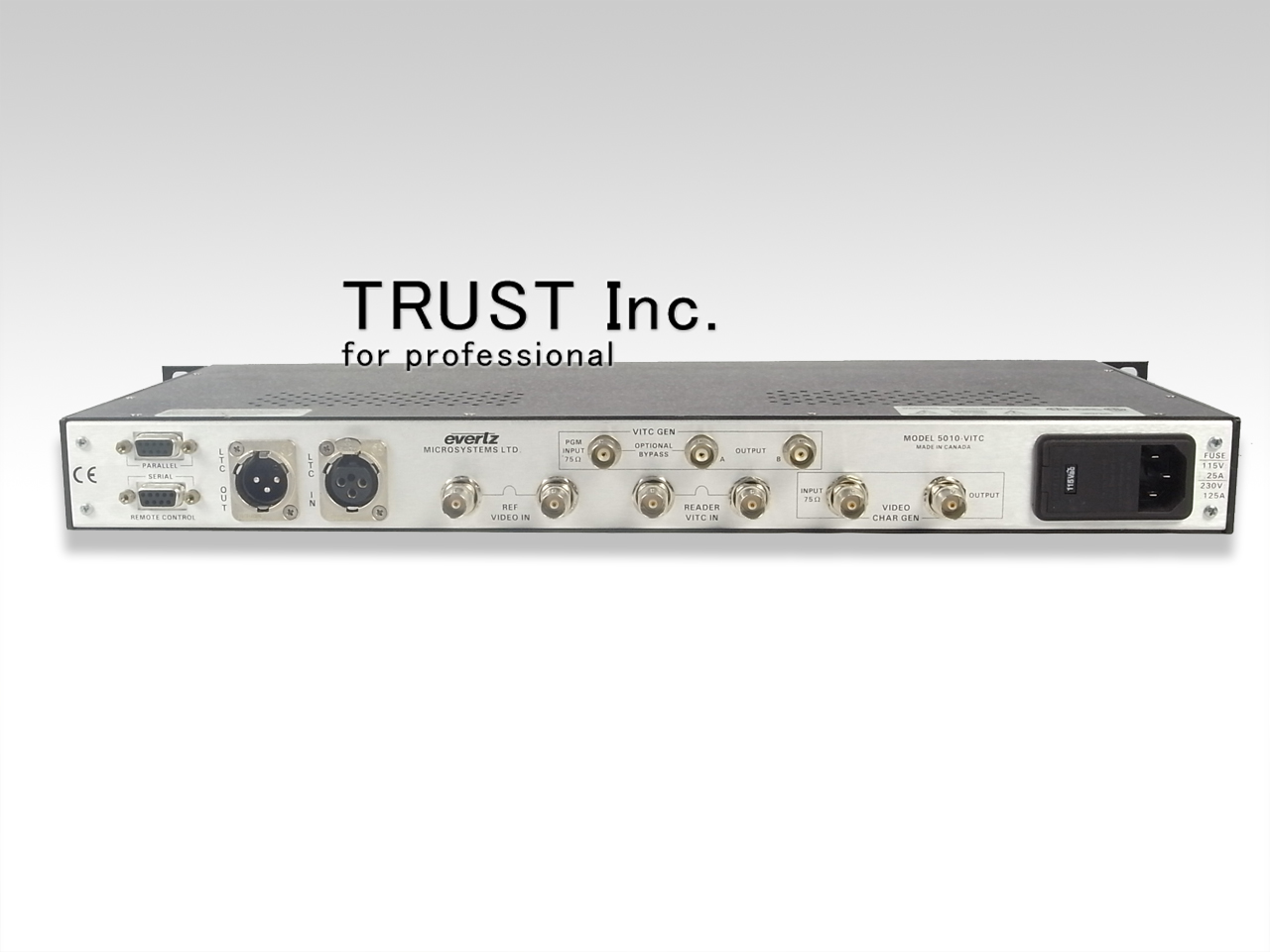 5010-VITC / Time code Generator/Reader【中古放送用・業務用 映像機器・音響機器の店 - トラスト株式会社】