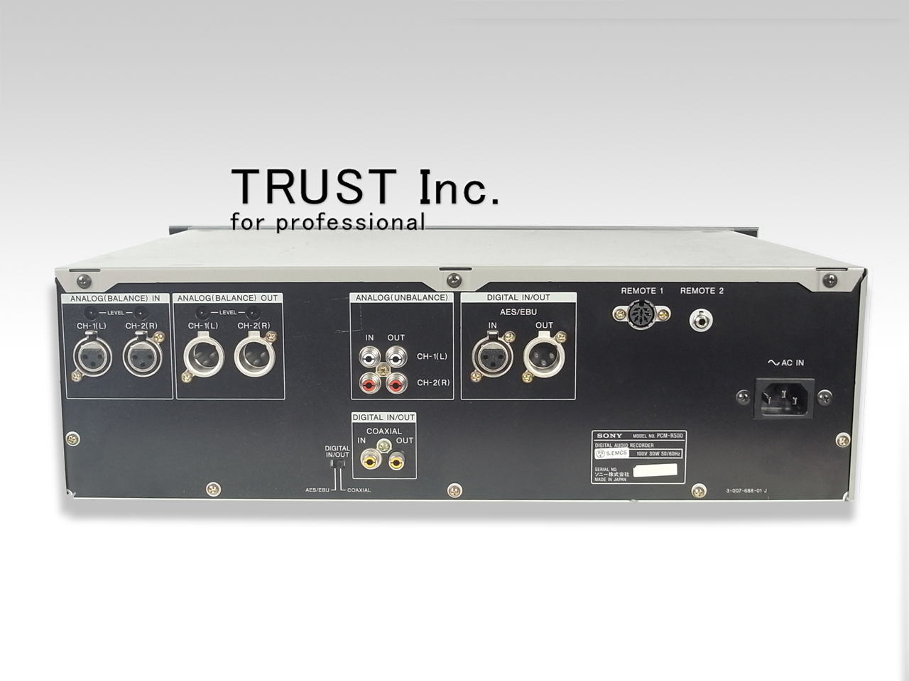 PCM-R500 / Digital Audio Tape Recorder【中古放送用・業務用 映像