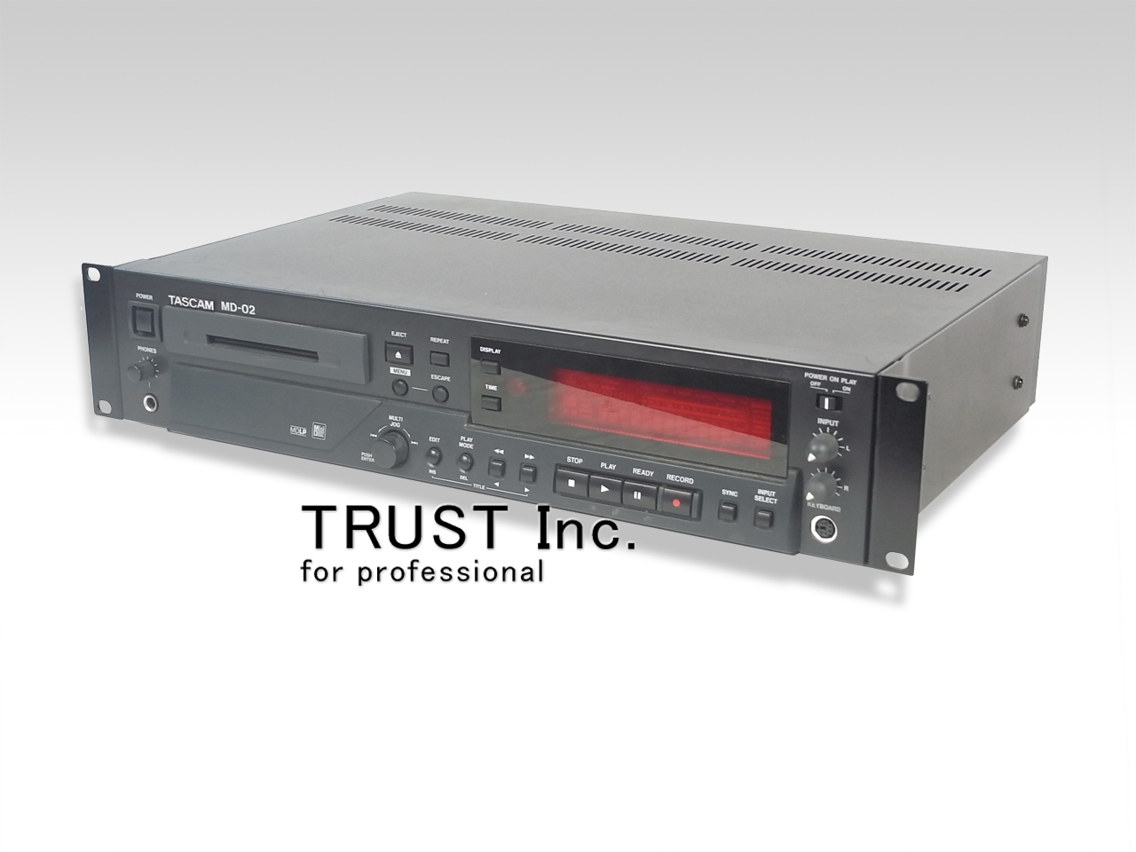 MD録音履歴4時間・TASCAM MD-02 MDLP対応 業務用MDデッキ MD-02 | MD レコーダー | TASCAM (日本)