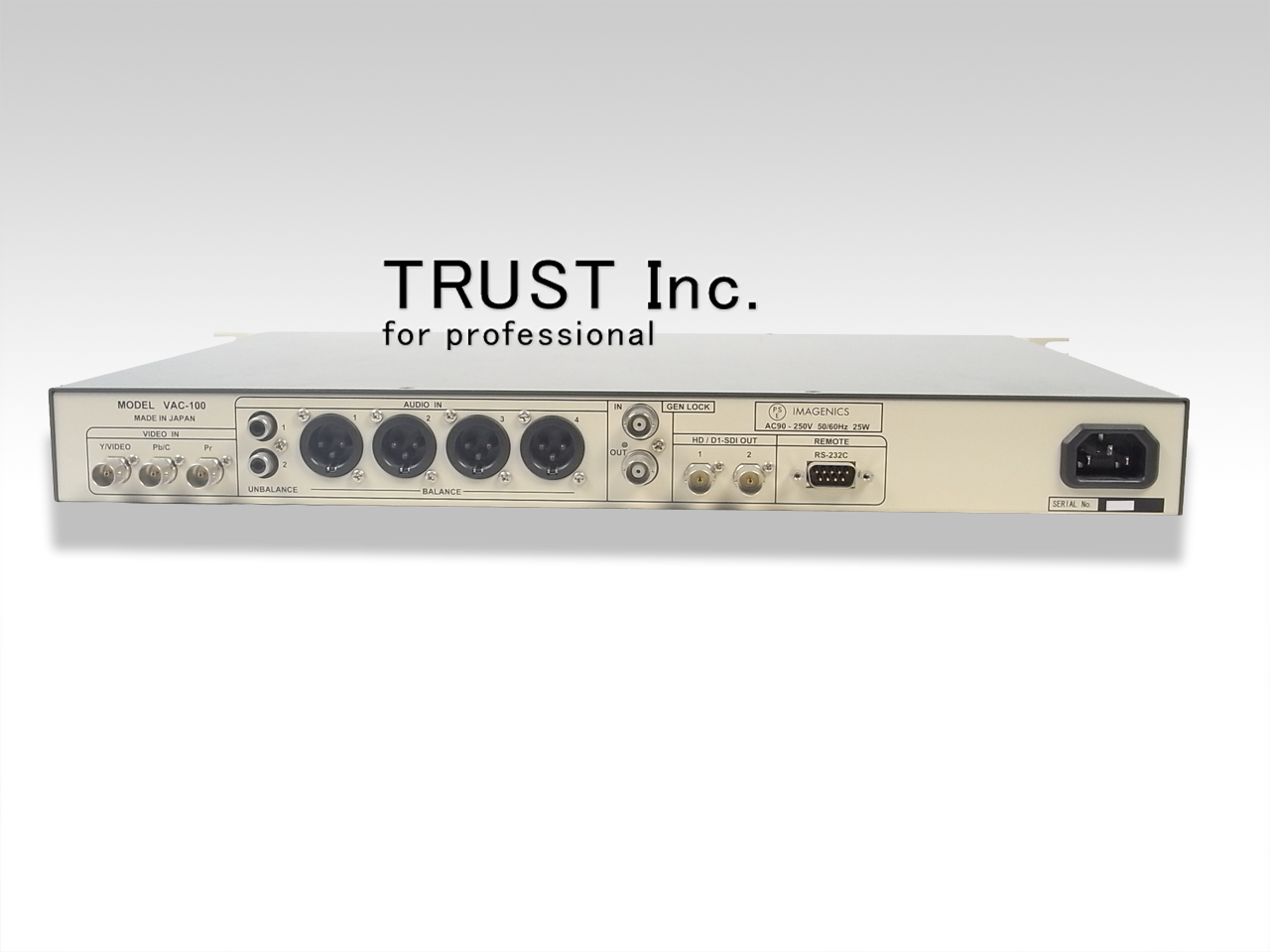 VAC-100 / VIDEO/AUDIO A/D CONVERTER【中古放送用・業務用 映像機器