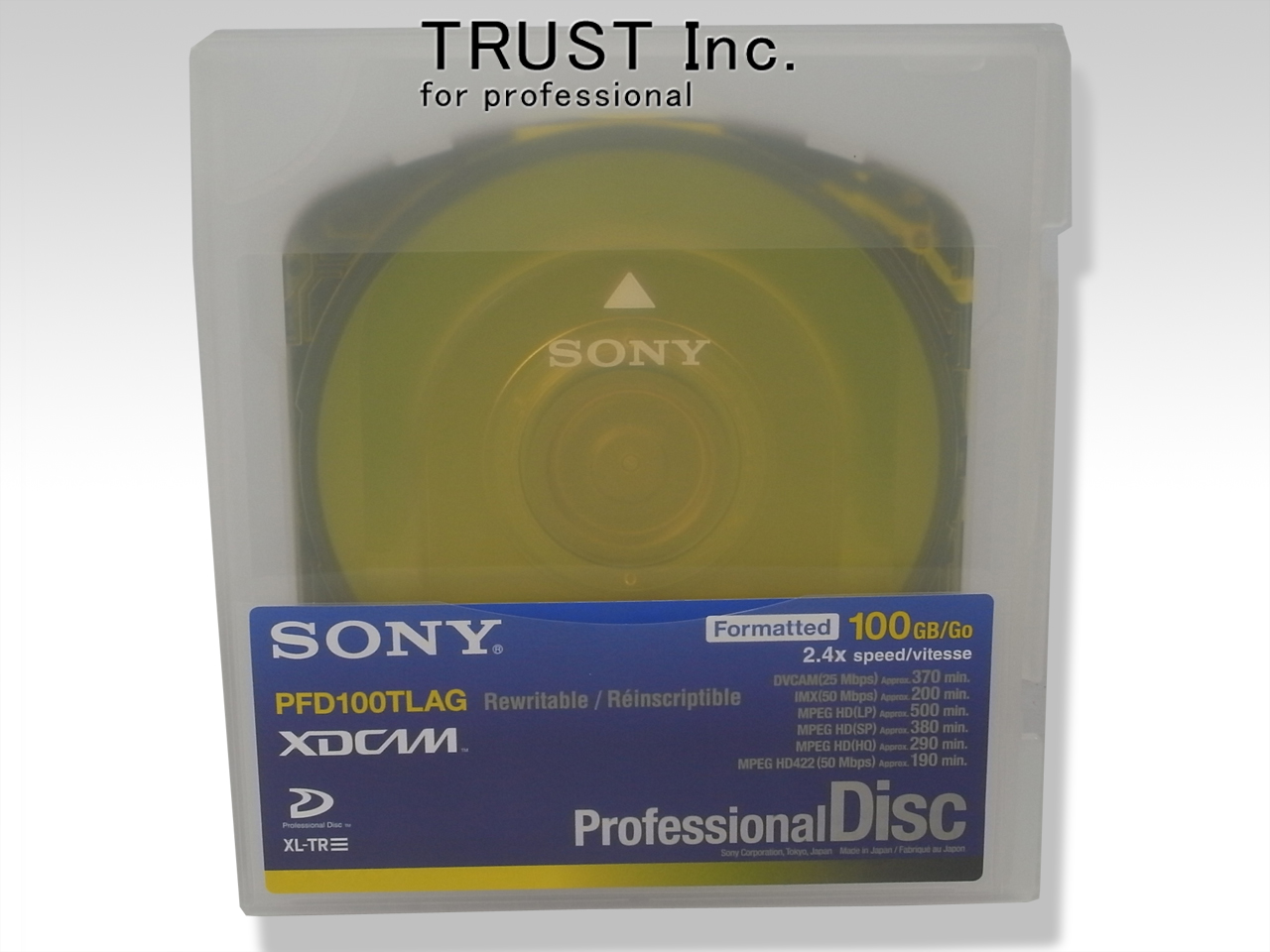PFD100TLAG / XDCAM記録用 Professional Disc (3層)【中古放送用・業務 