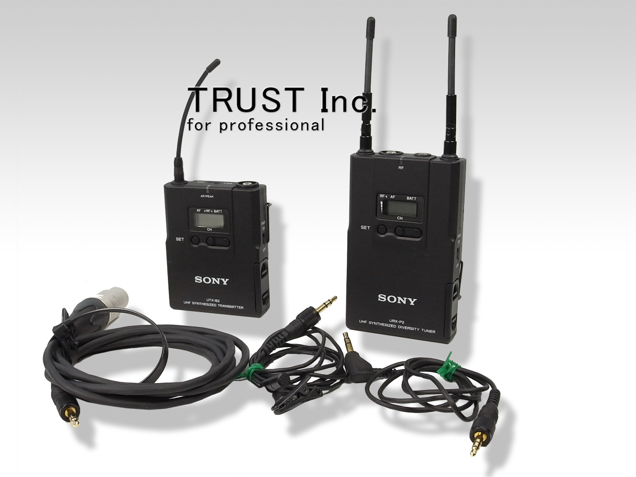 SONY ソニー ワイヤレスピンマイク UTX-B2 URX-P2 セット USED Sony URX-P2/UTX-B2 Wireless System Kit (Block 66-69