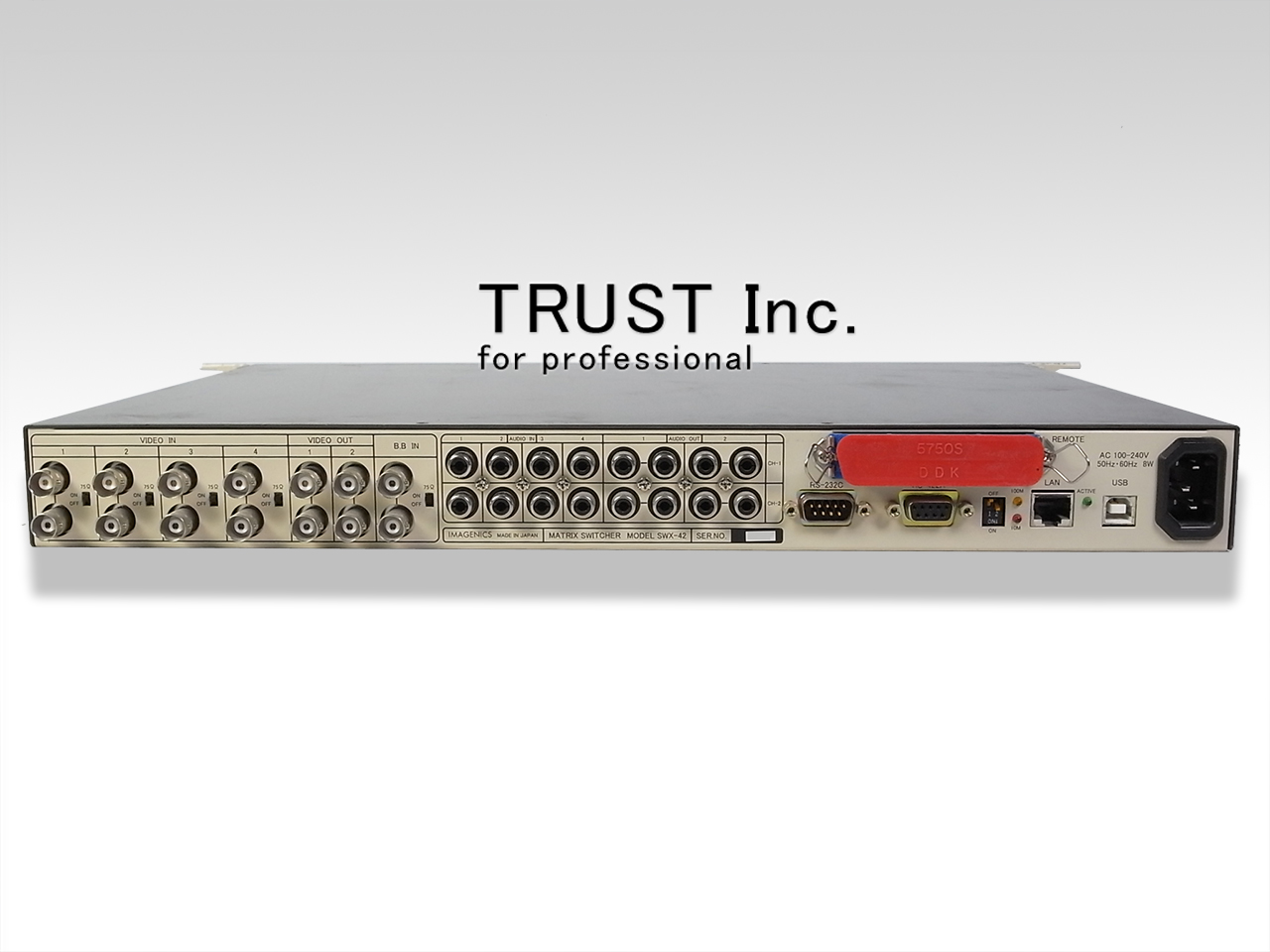 SWX-42 / Matrix Switcher【中古放送用・業務用 映像機器・音響 SWX-42 / Matrix Switcher【中古放送用・業務用 映像機器・音響