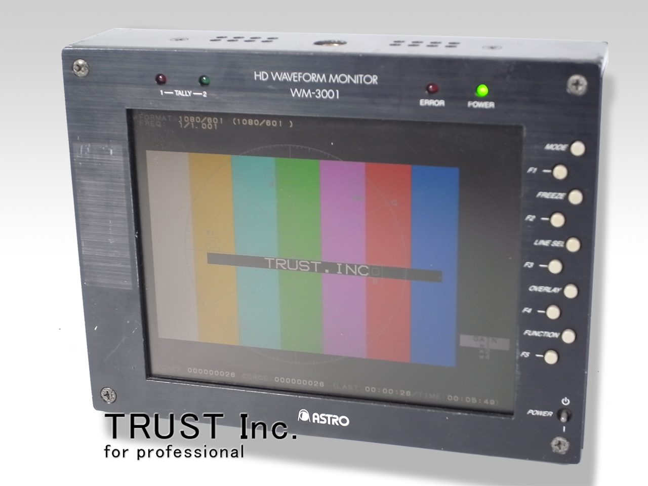 WM-3001 / Portable Waveform & Vector Scope【中古放送用・業務用