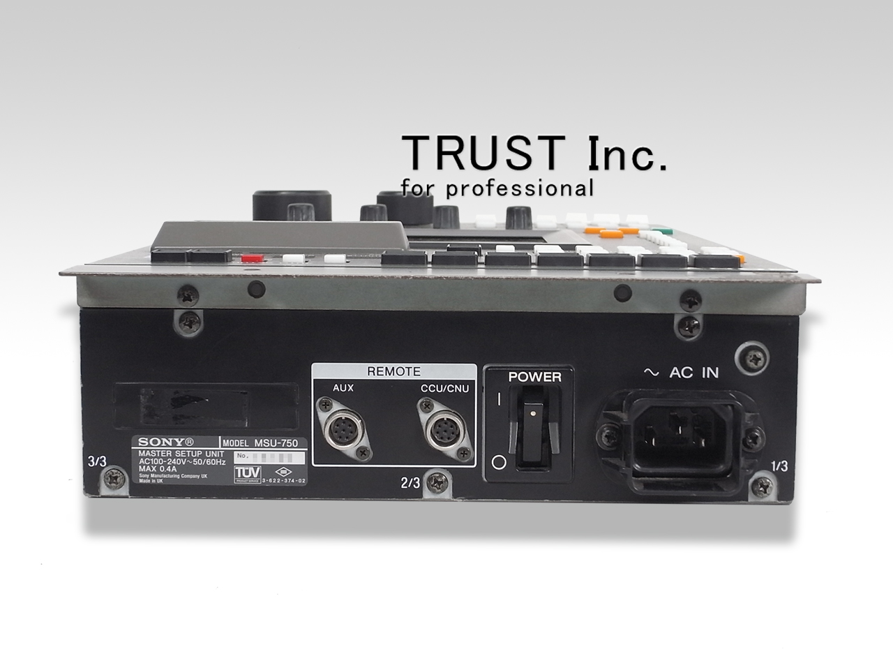 MSU-750 / Master Setup Unit【中古放送用・業務用 映像機器・音響機器