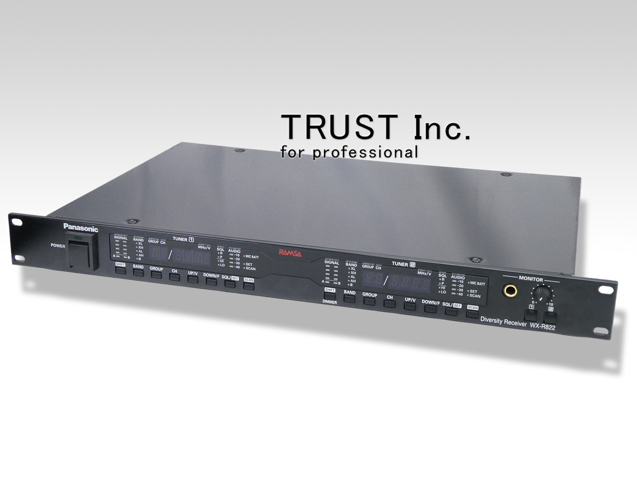 パナソニック Panasonic 800MHz ダイバーシティワイヤレス受信機 WX-3020 ■■■ 値下交渉可Panasonic RAMSA 800MHz帯 WX-TB831 パナソニックWX-TB831