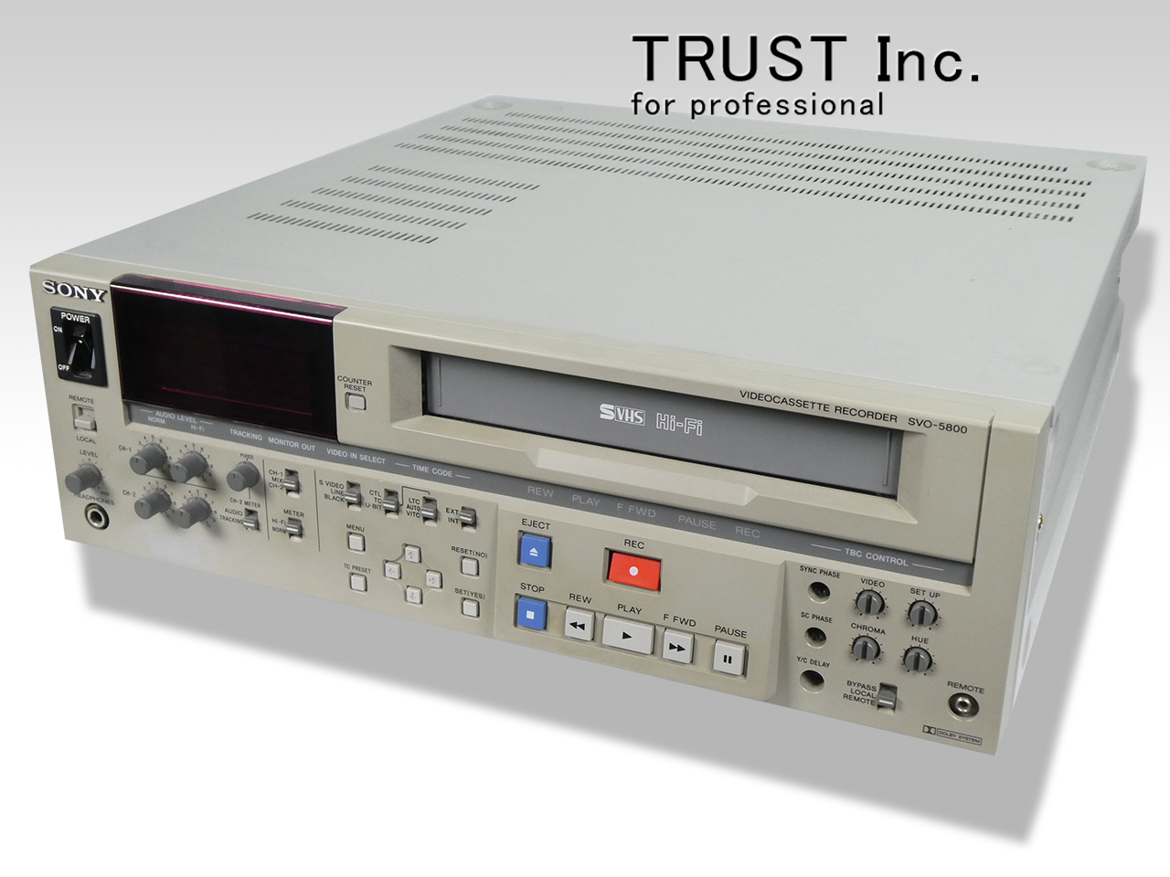 SVO-5800 SONYソニーS-VHS業務用ビデオカセットレコーダー - テレビ