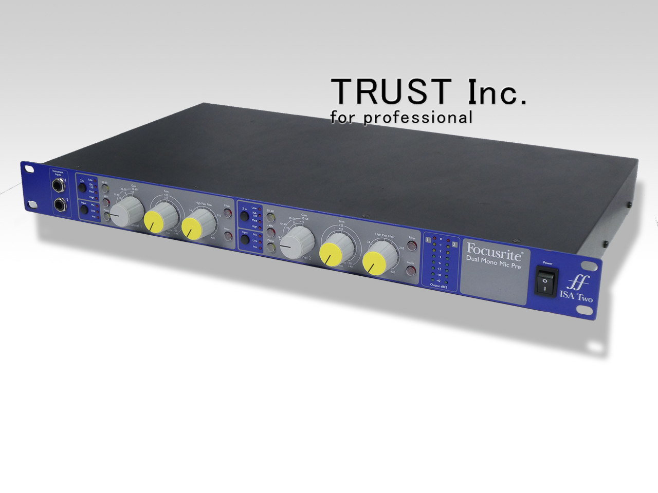 Focusrite ISA Two マイクプリアンプ Dual Mono 値下げ中】Focusrite ISA Two デュアルモノマイクプリアンプ
