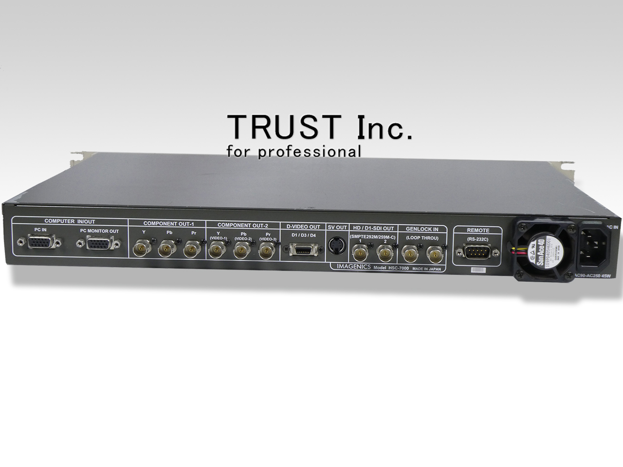 配信機器・PA機器・レコーディング機器 Imagenics Scan Converter HSC-7000 HSC-7000 / RGB Frame Synchronizer【中古放送用・業務用 映像