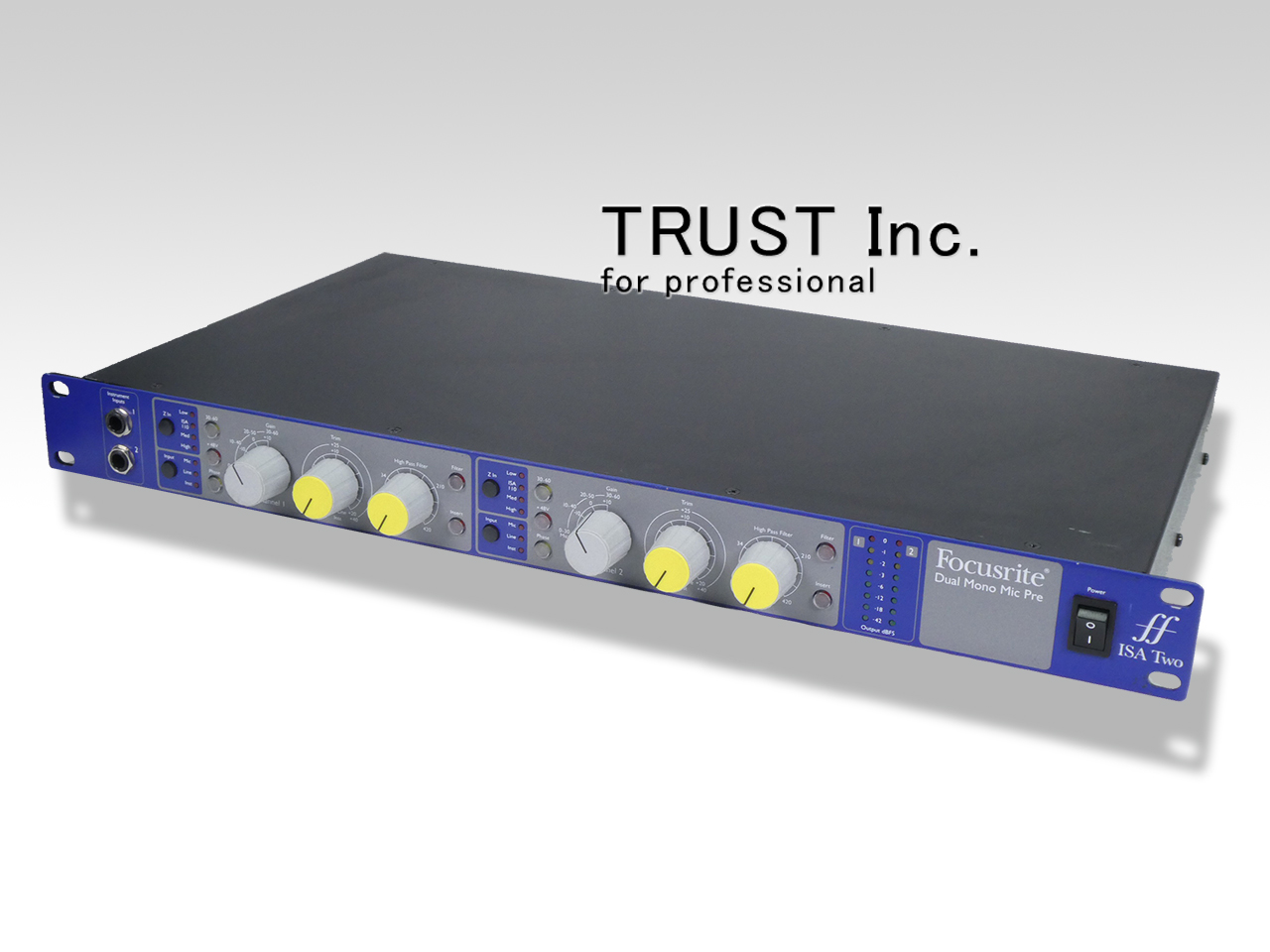 Focusrite ISA Two マイクプリアンプ Dual Mono Focusrite ISA Two 2-channel Microphone Preamp | Sweetwater
