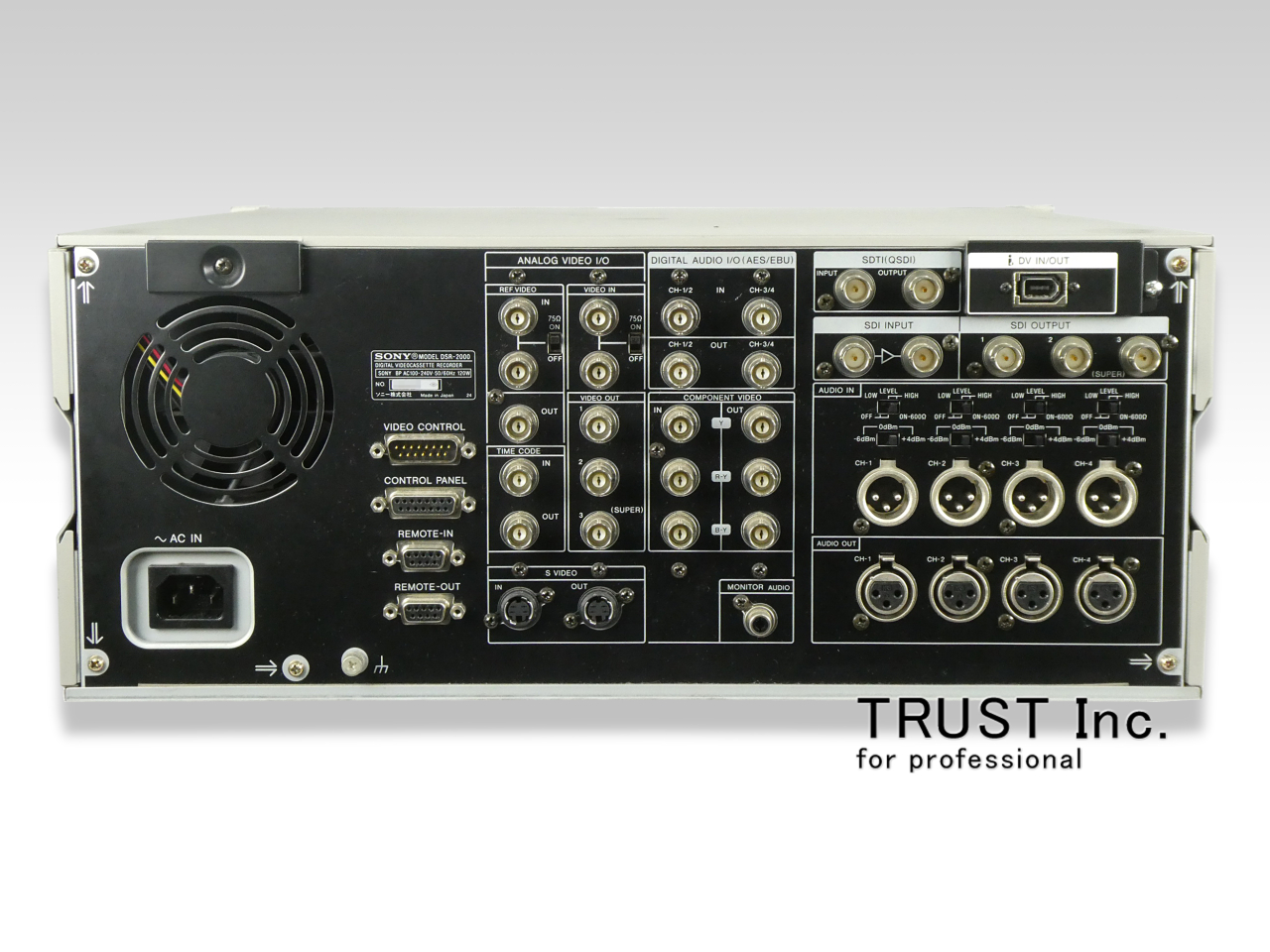 DSR-2000 / DVCAM Recorder【中古放送用・業務用 映像機器・音響機器の 