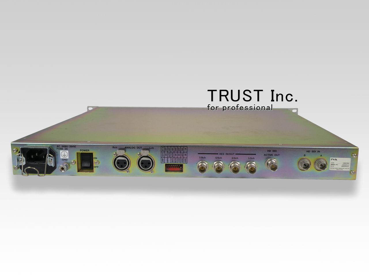 FVA FUYOH VIDEO デジタルオーディオモニター装置 DAM1000E DAM1000D / Digital Audio Monitor Panel【中古放送用・業務用