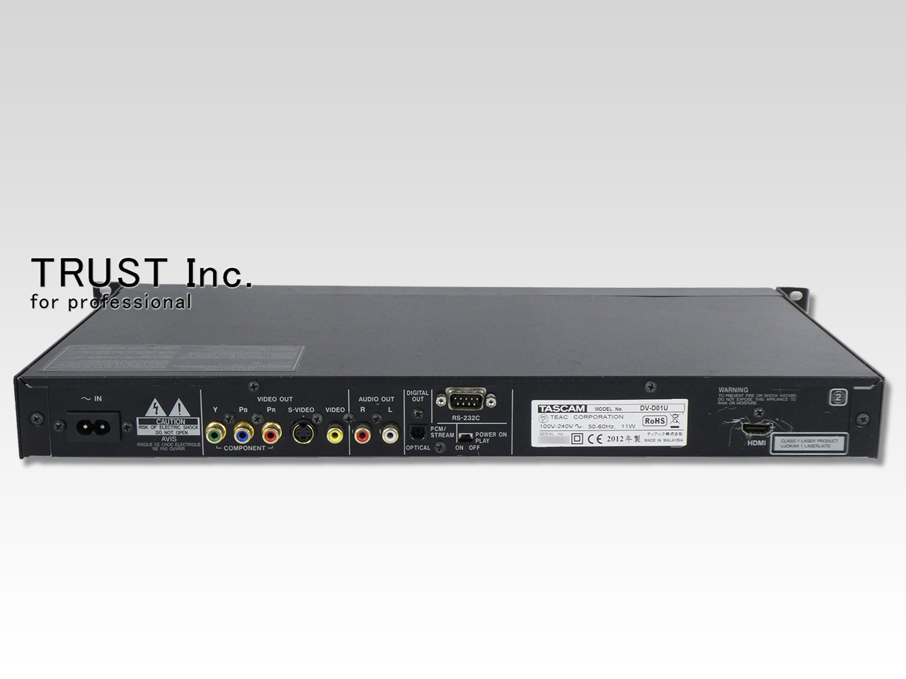 TASCAM DV-D01U 業務用DVDプレーヤー Amazon | TASCAM DVDプレーヤー 業務用 DV-D01U | DVDプレーヤー