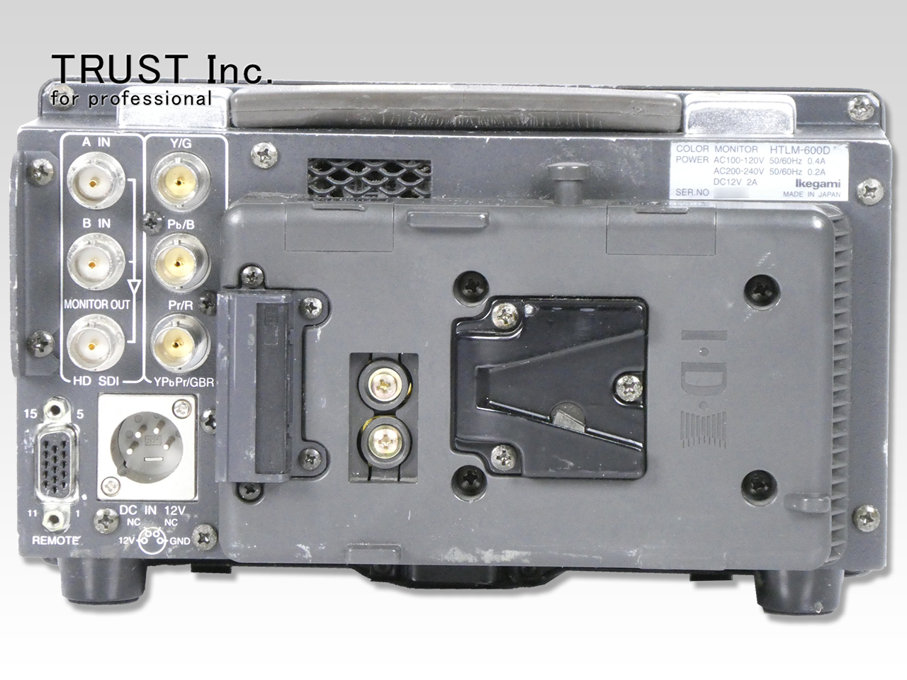 Ikegami6インチカラーモニターTM6-１AV中古動作品の出品です。 Ikegami6インチカラーモニターTM6-1AV中古動作品の出品です
