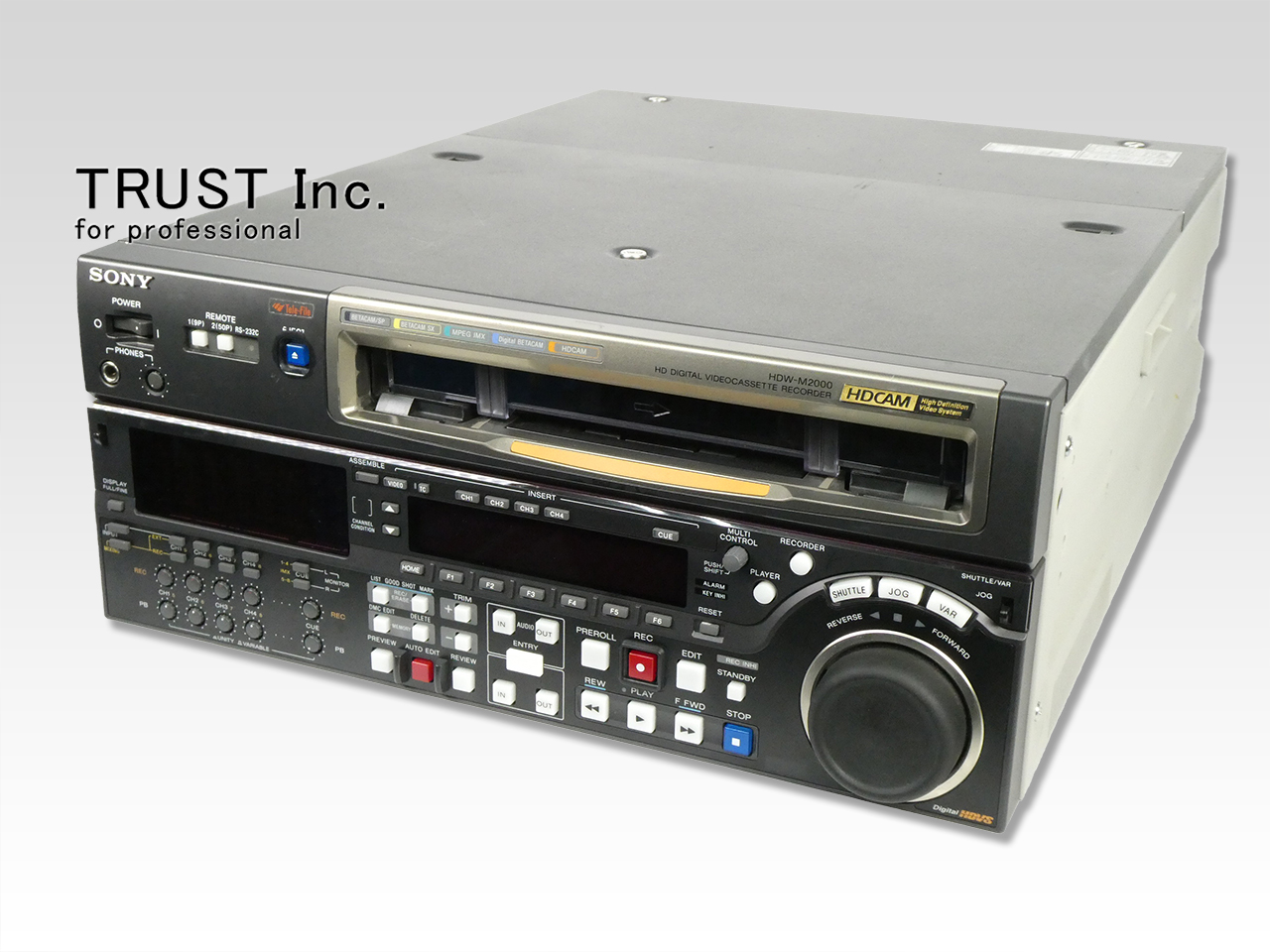 HDW-M2000/10 / HDCAM Recorder【中古放送用・業務用 映像機器・音響機器の店 - トラスト株式会社】