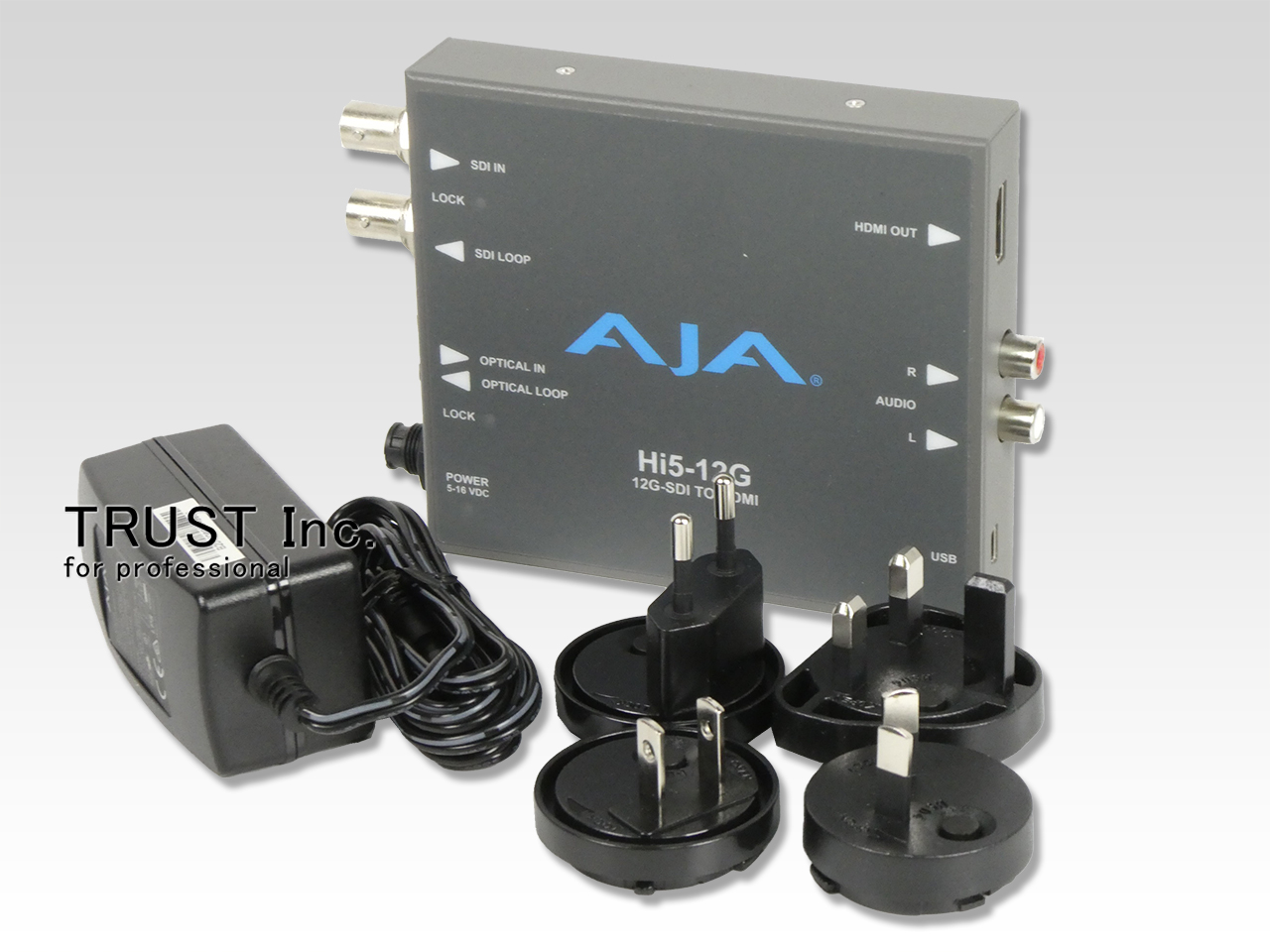 新品H i5-12G 12G-SDI TO HDMI 新品開封品　未使用 AJA Hi5-12G-R 12G-SDI to HDMI 2.0 Mini-Converter HI5-12G-R B&H