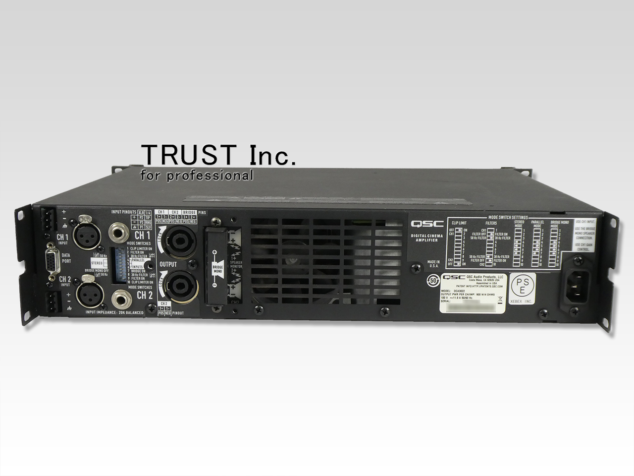 DCA3022 / 2-Channel Power Amplifier【中古放送用・業務用 映像